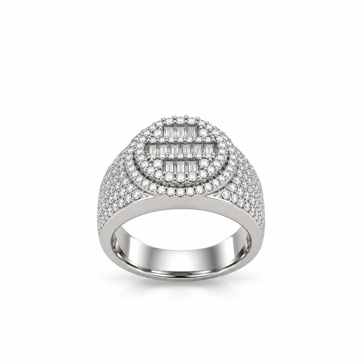 9911751 | 925 Moissanite Rhodium Ring