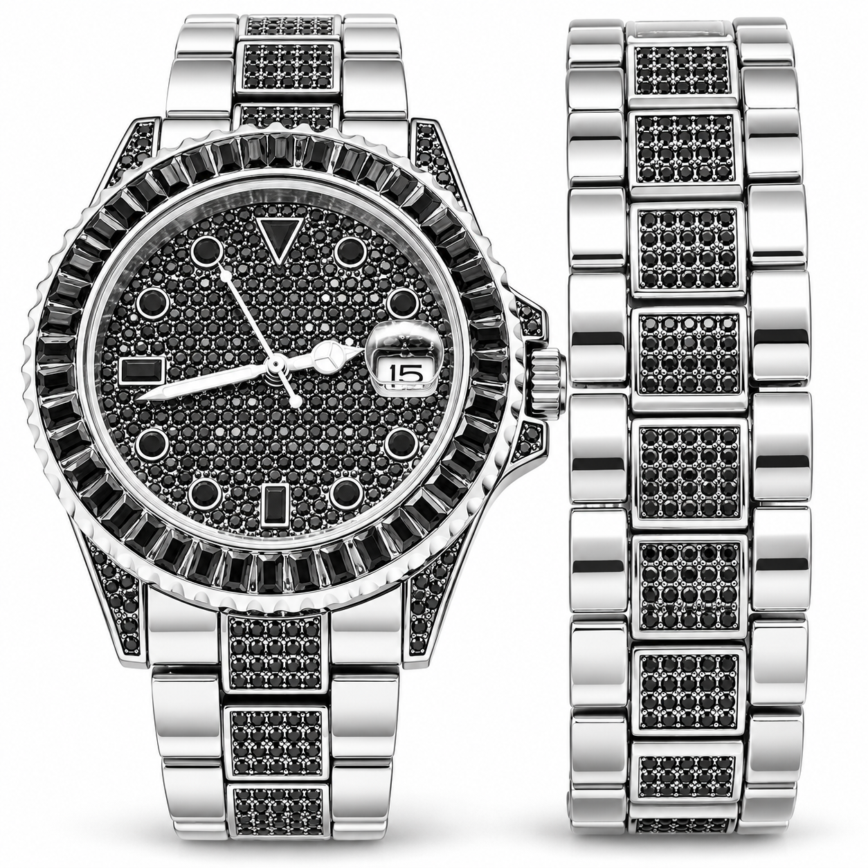 530923 | Ultra Bling Black Watch Set