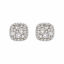 9100381 | 0.89 CTW Brass Moissanite Rhodium Earring