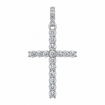 9912241 | 5.12 CTW 925 Silver Moissanite Rhodium Pendant