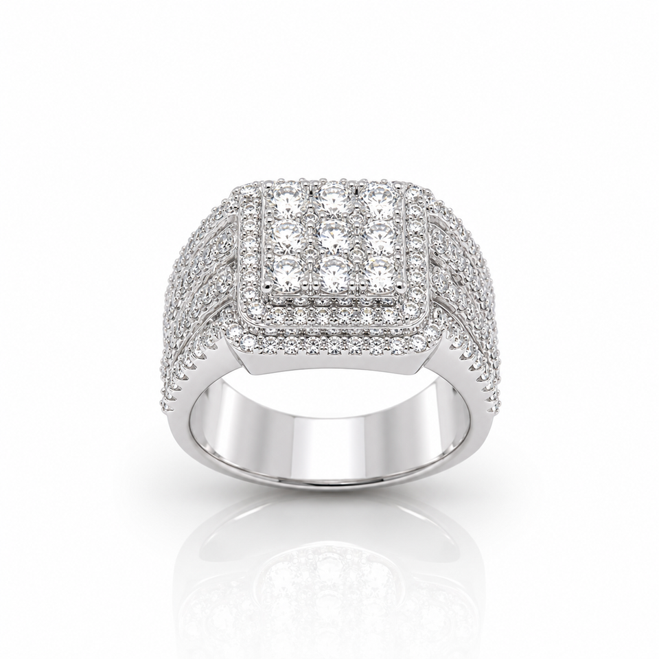 9910831 | 925 Moissanite Rhodium Ring