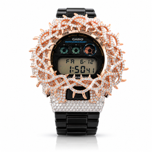 5902718 | Brass Moissanite G-Shock Two Tone Rose Gold Watch