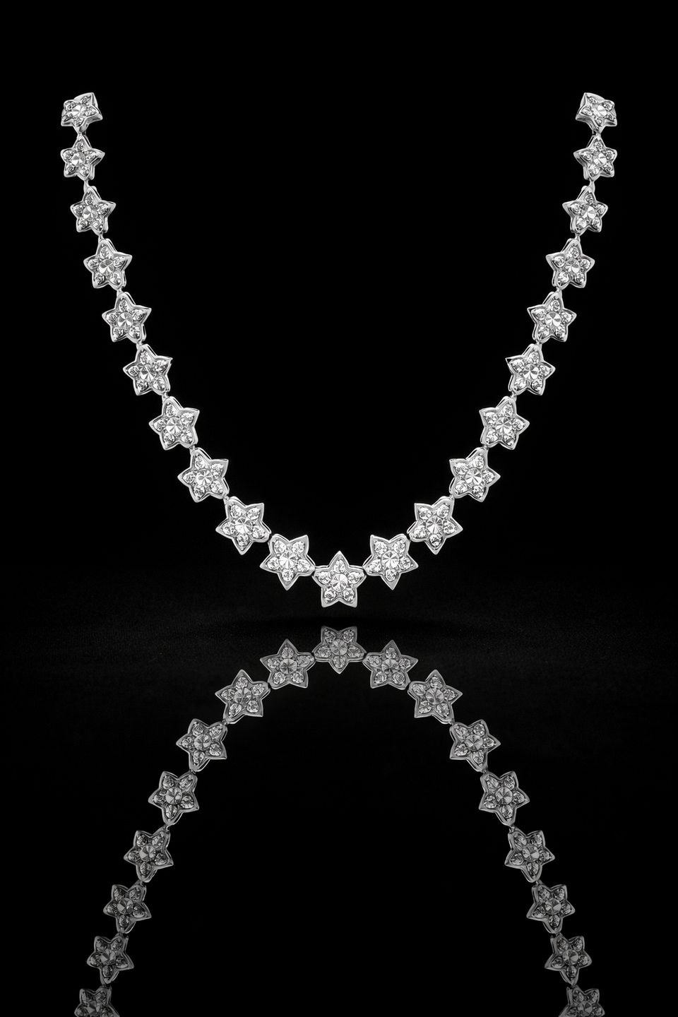 963831 | CZ Brass Rhodium Chain