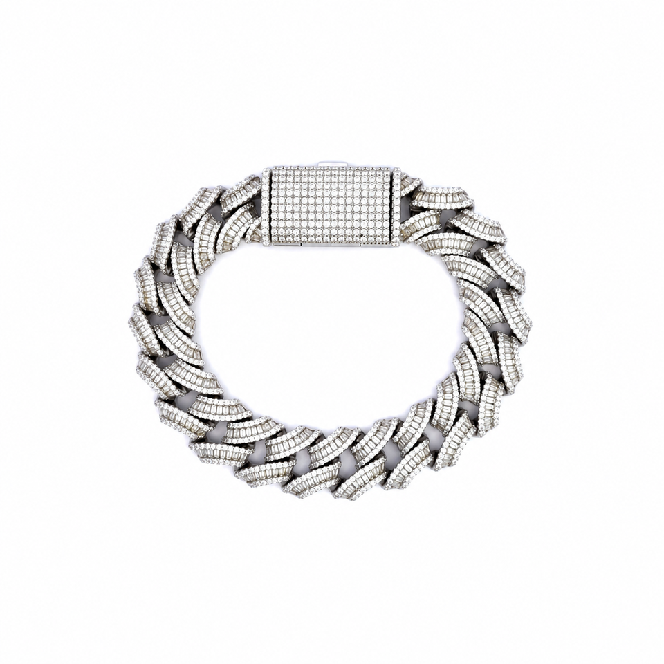 9910931 | 925 Moissanite Rhodium 14mm 8