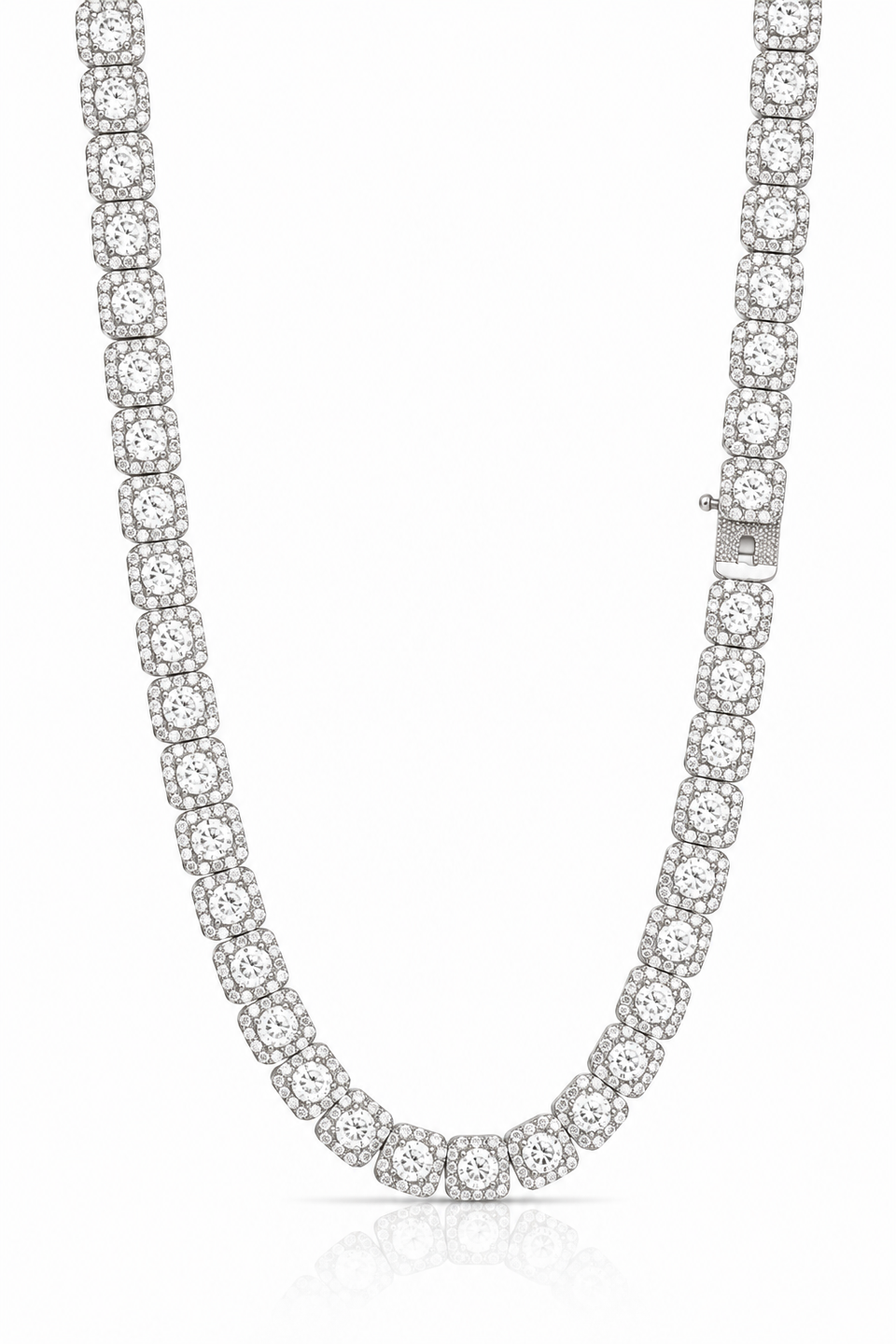 9911281 | Brass Moissanite Rhodium Plated 20