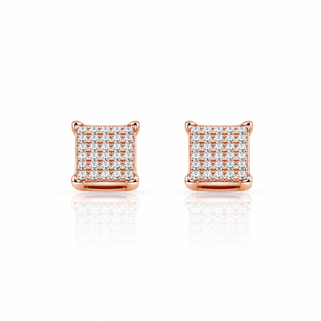 999085 | 925 Moissanite Rose Gold Earrings