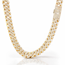 RENAZA 10MM GOLD MOISSANITE ICED OUT CUBAN I 994462