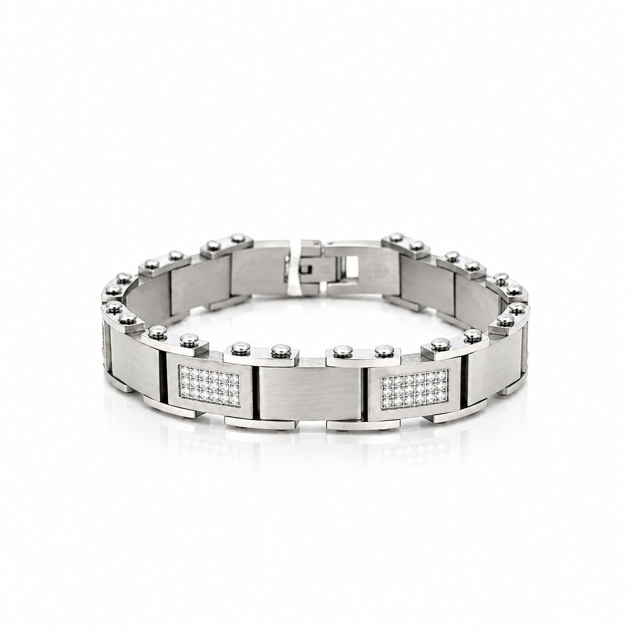 9312761 | Steel Moissanite Rhodium Bracelet