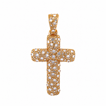 9100222 | 8.00 CTW Brass Moissanite Gold Pendant