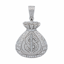 9912251 | 8.33 CTW 925 Silver Moissanite Rhodium Pendant