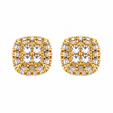 9100282 | 1.13 CTW Brass Moissanite Gold Earring