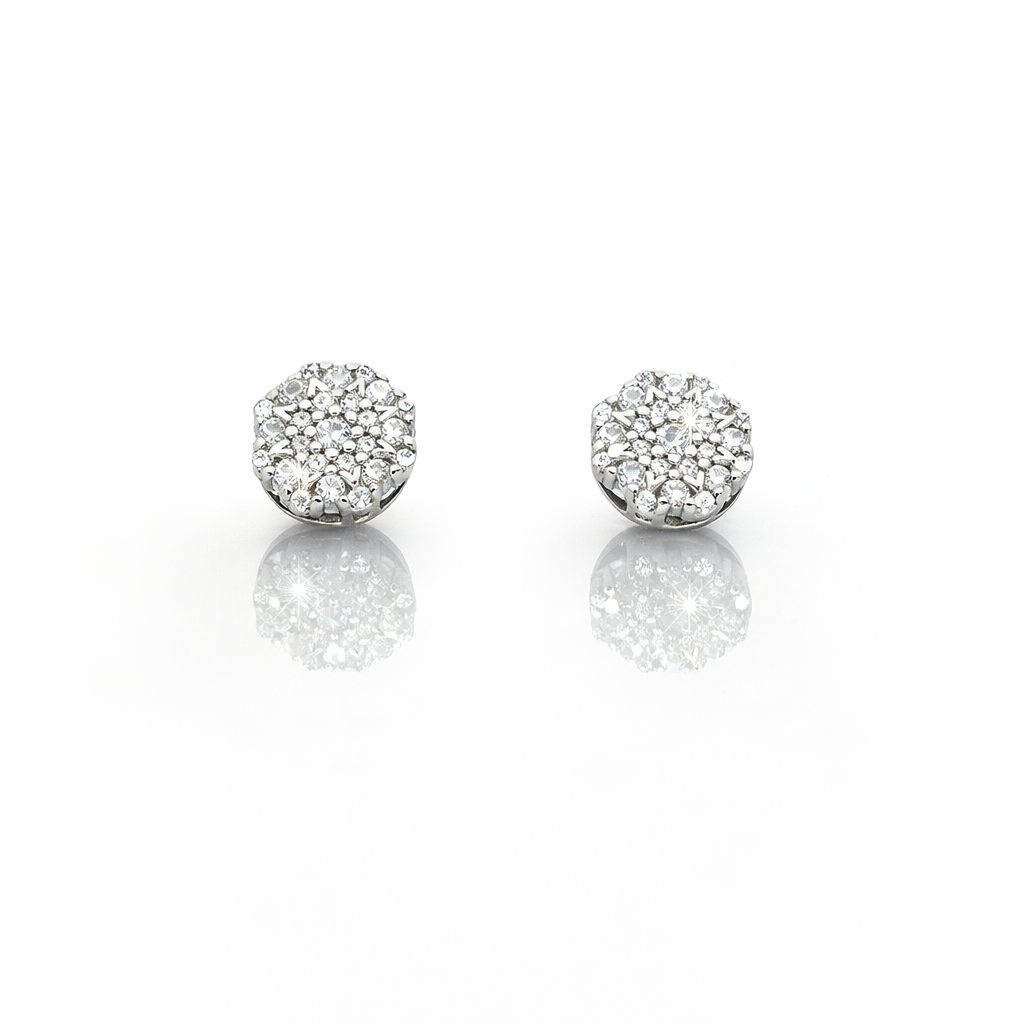 999561 | 925 Moissanite Rhodium Earring