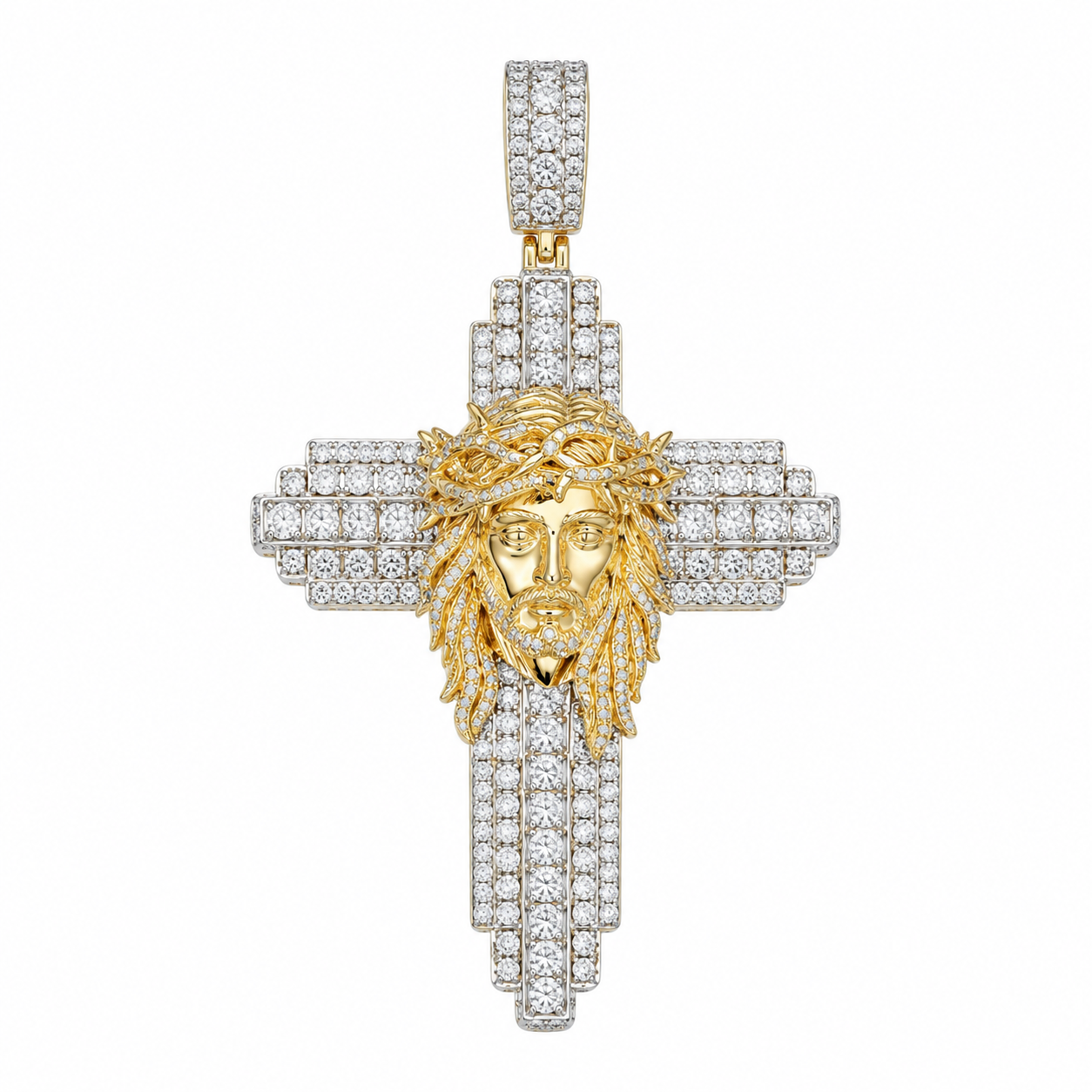 9912071 | 925 Silver Moissanite White Gold Pendant