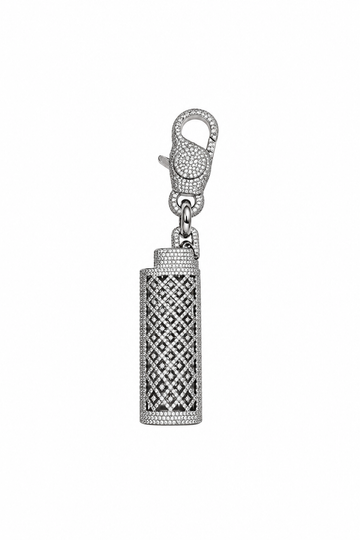9100121 | Brass Moissanite Rhodium Lighter Pendant