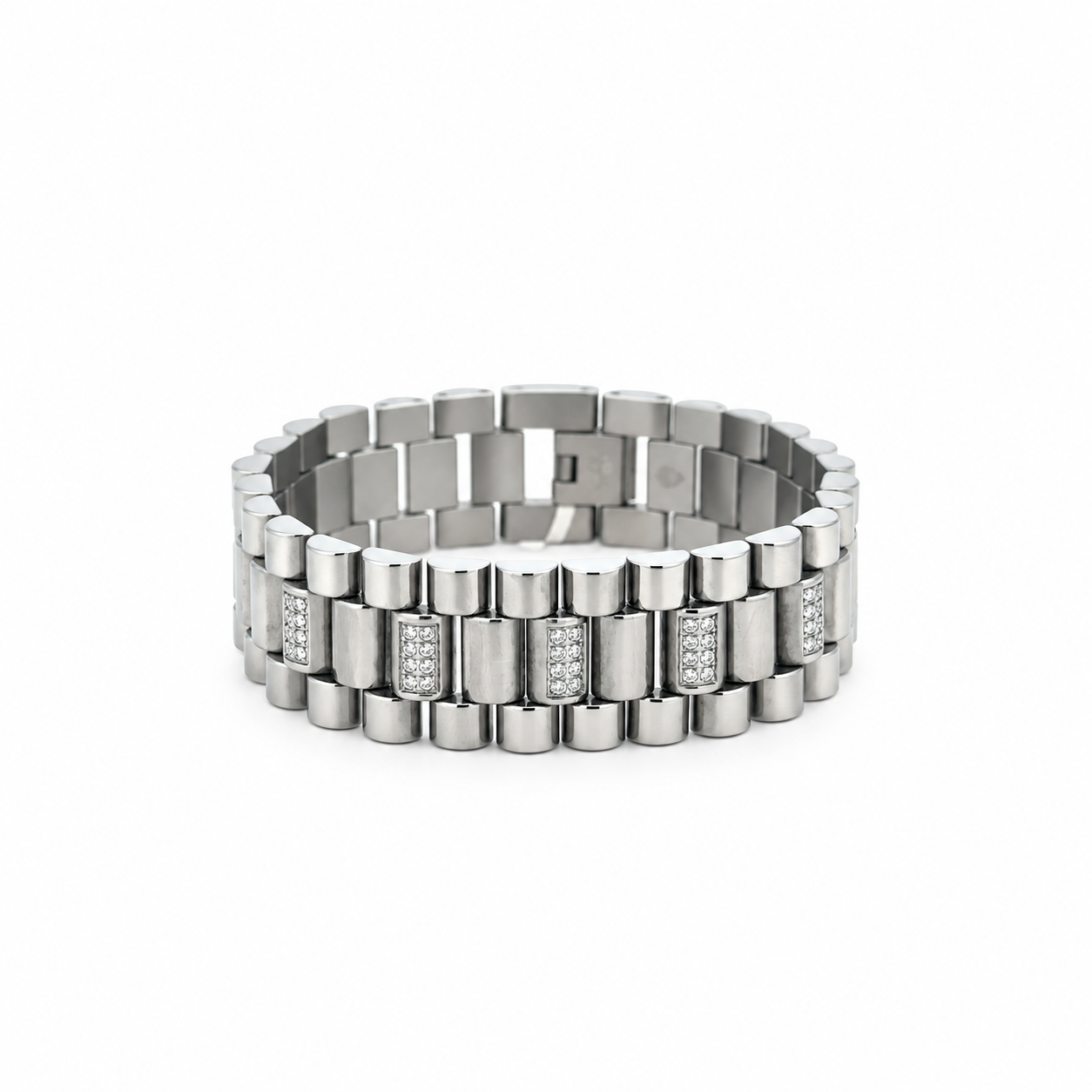 9312811 | Steel Moissanite Rhodium Bracelet