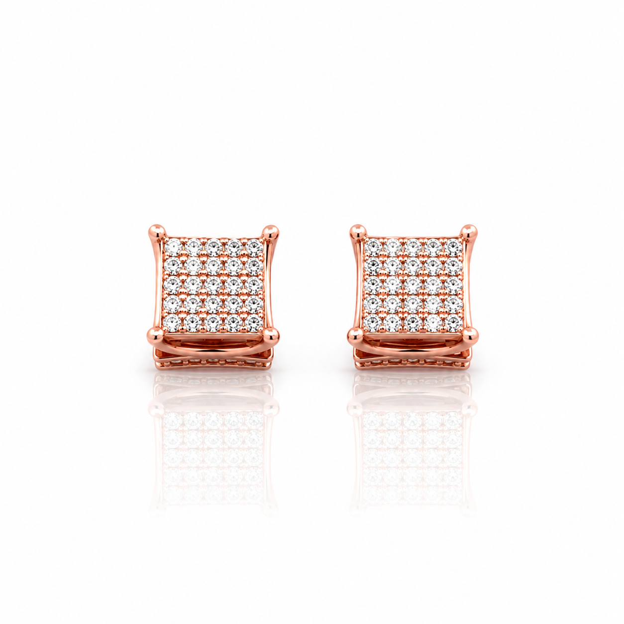 928255 | Silver Rose Gold Earrings