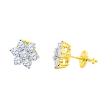 SPARKLING SNOWFLAKE MOISSANITE STUD EARRINGS  | 994611