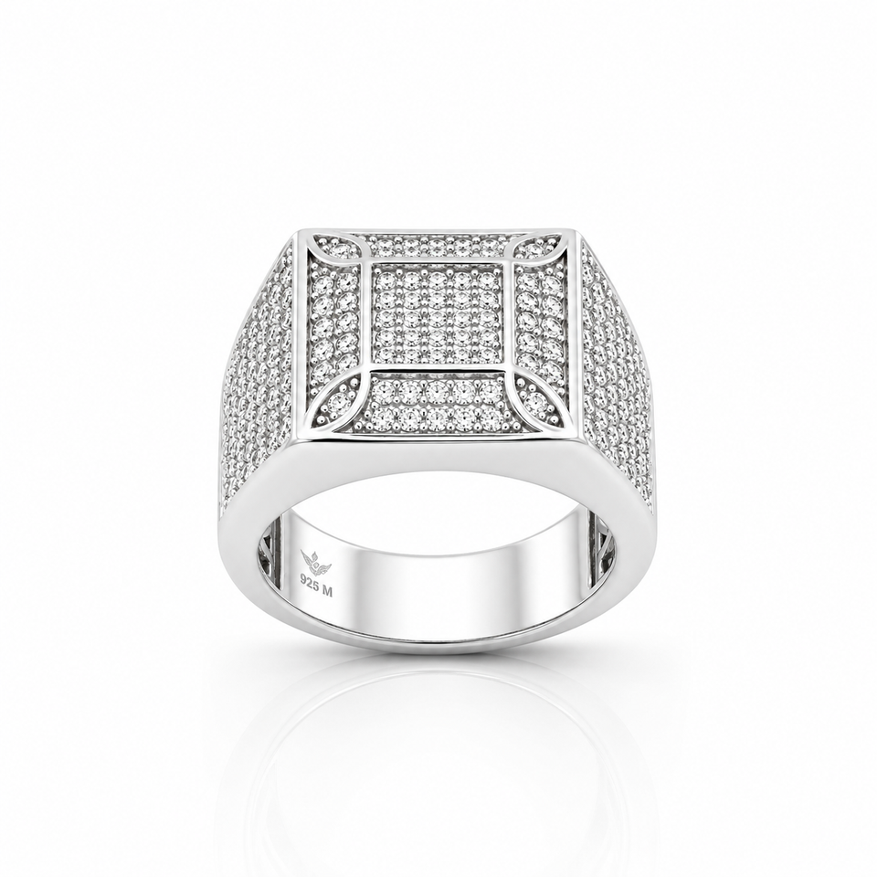 9911541 | 925 Moissanite Rhodium Ring