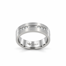 9312391 | Steel Moissanite Rhodium Ring