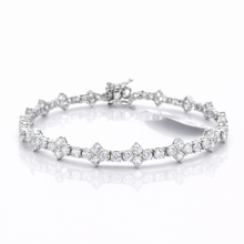 963881 | CZ Brass Rhodium Bracelet