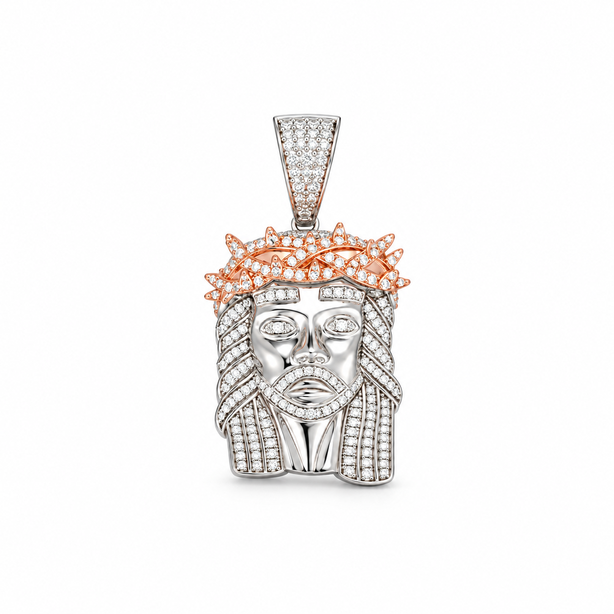 9912051 | 925 Silver Moissanite White Gold Pendant