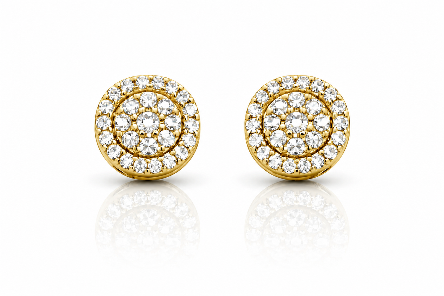 999492 | 925 Moissanite Gold Earring