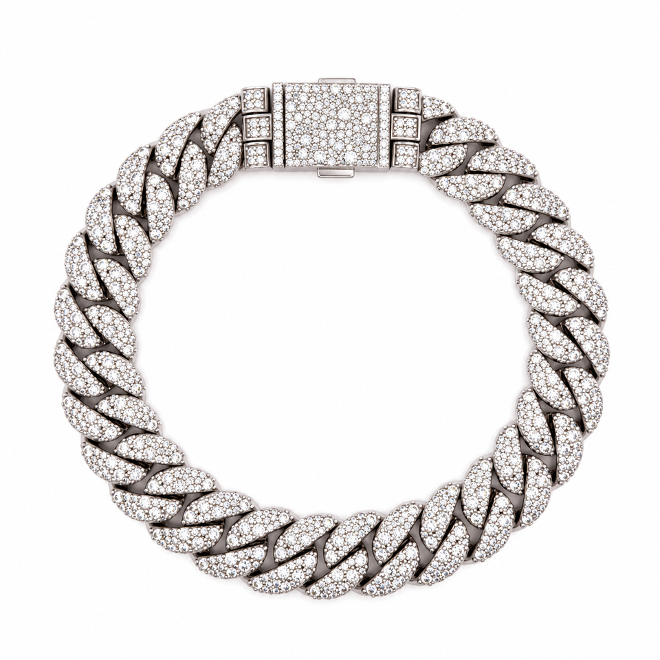 9100151 | 10.70 CTW Brass Moissanite Rhodium 12mm 8.1