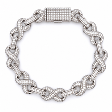 998701 | 925 Moissanite Rhodium 10mm 8