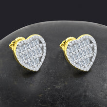 HEART-SHAPED MOISSANITE STUD EARRINGS |  994681