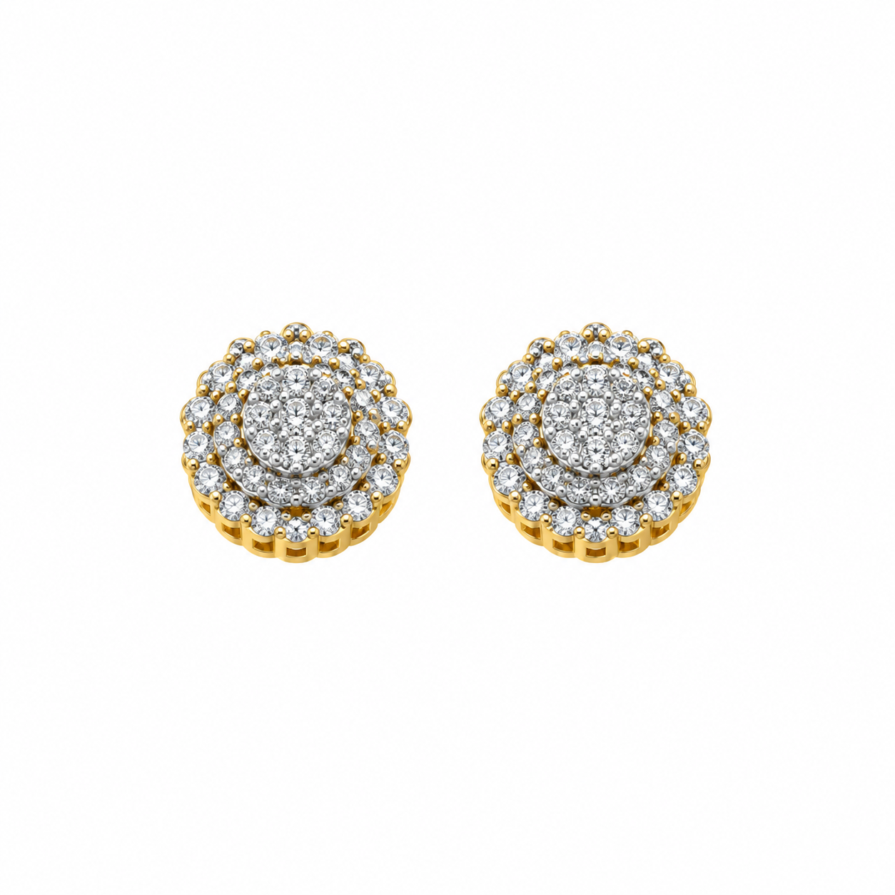 9911822 | 925 Moissanite Gold Earring