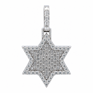 9912151 | 5.27 CTW 925 Silver Moissanite Rhodium Pendant