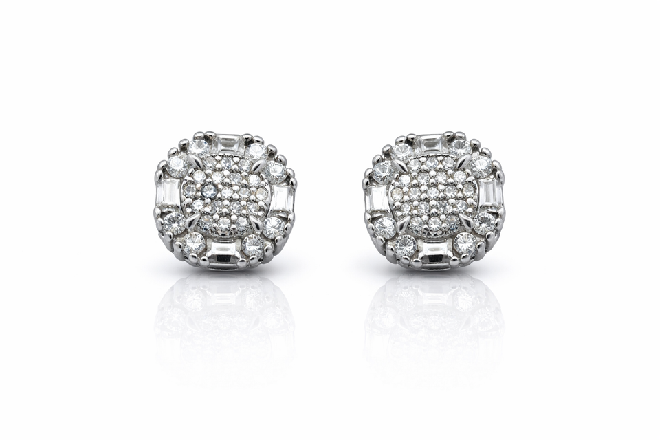 999641 | 925 Moissanite Rhodium Earring