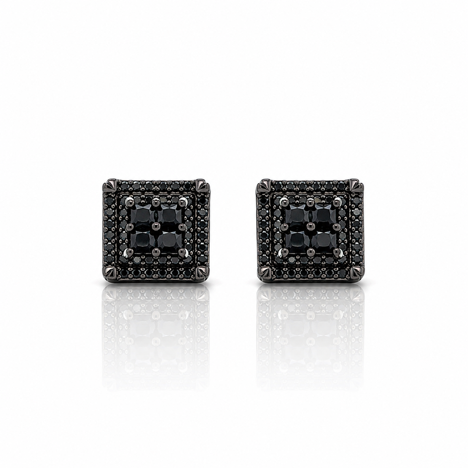 927183 | 925 Silver Black Earrings