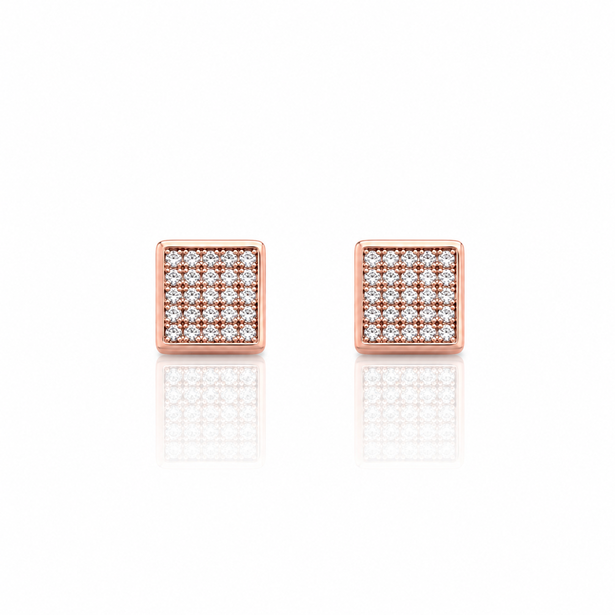 929755 | Silver Rose Gold Earrings