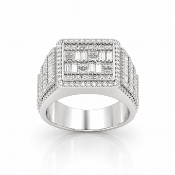 996361 | 925 Moissanite Rhodium Ring