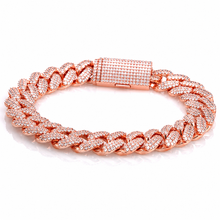 962945 | Brass Rose Gold 14mm Stallion Cuban Bracelet