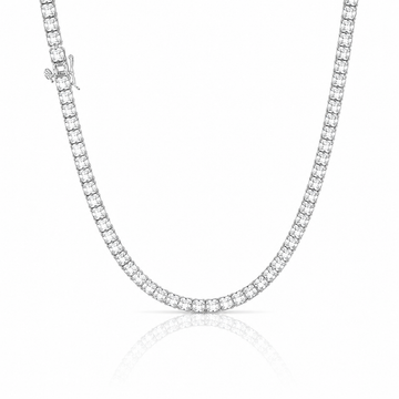9312181 | 4mm Steel Tennis Moissanite Chain