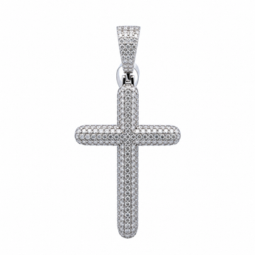 9912211 | 3.47 CTW 925 Silver Moissanite Rhodium Pendant