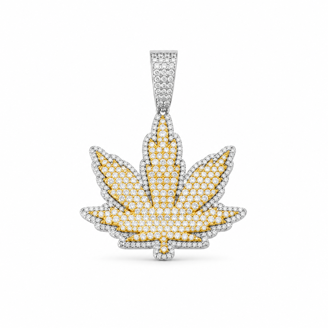9912111 | 925 Silver Moissanite White Gold Pendant
