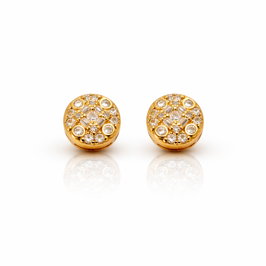 999672 | 925 Moissanite Gold Earring