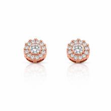 994905 | 925 Moissanite Rose Gold Earrings