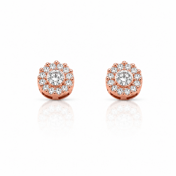 994905 | 925 Moissanite Rose Gold Earrings