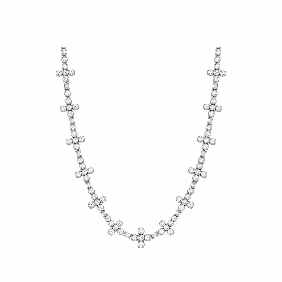 9911591 | 925 Moissanite Rhodium Chain