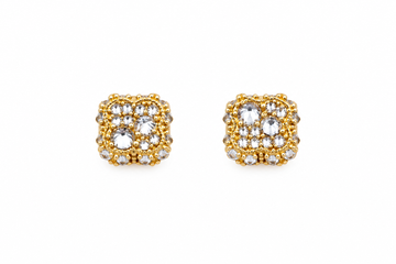 9100372 | 0.59 CTW Brass Moissanite Gold Earring