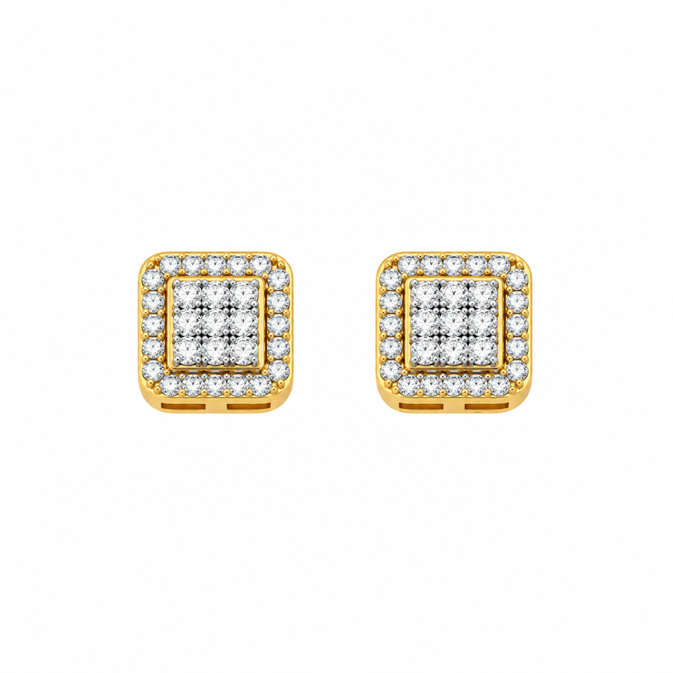 9911882 | 925 Moissanite Gold Earring