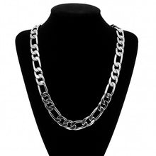 Silver Plated Solid Figaro Brass Classic Chain