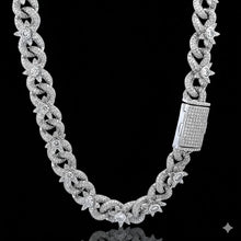 GLINT 11.8MM RHODIUM MOISSANITE ICED OUT CHAIN  |  995731