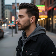 998141 | 925 Moissanite 3CTW Rhodium Earrings