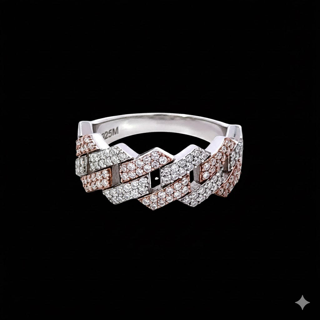 9910675 | 925 Silver Moissanite Rhodium Ring