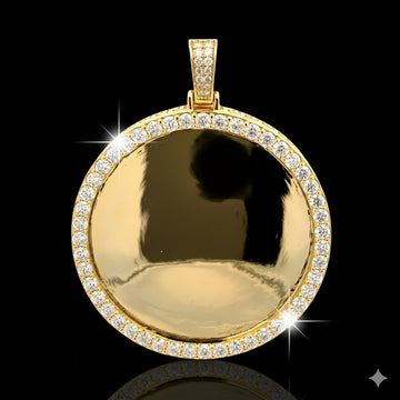 999212 | 925 Moissanite Gold Pendant